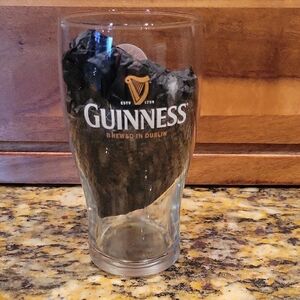Guinness Logo Clear Glass